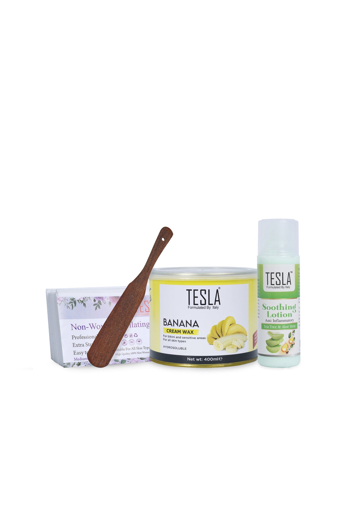 Lemon Wax Kit - Painless Cream Wax for Sensitive Skin | Teslacosmetic