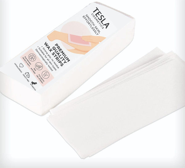 Non-Woven Pre-Cut Wax Strips 75pc | Teslacosmetic