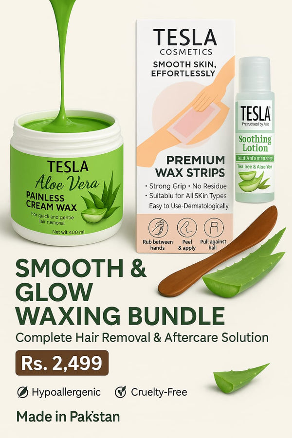 😊 Tesla Premium Smooth & Glow wazing Bundle ✨
